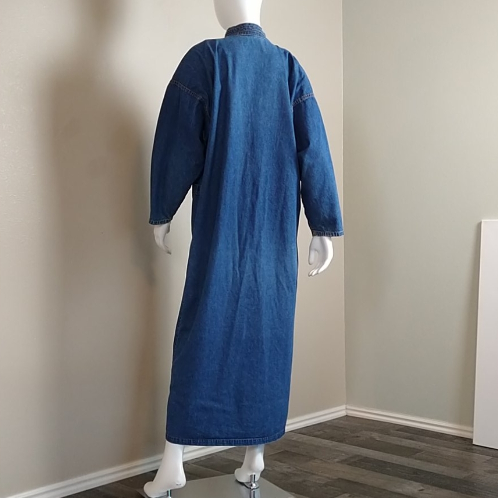 Vintage Orvis Jean Button Up Long Dress - Picture 4 of 12